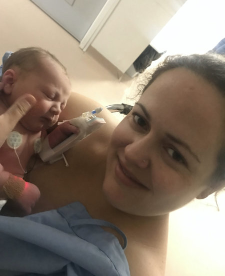 danielle and baby oliver then