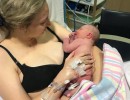 Mum Rebekah and baby Adeline
